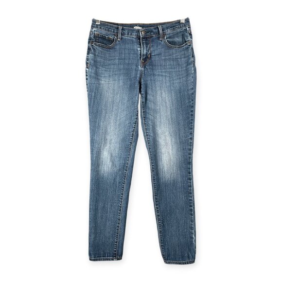 Old Navy Curvy Skinny Women’s 6 Blue Mid Rise Stretch Denim Jeans Casual Minimal - Picture 1 of 7